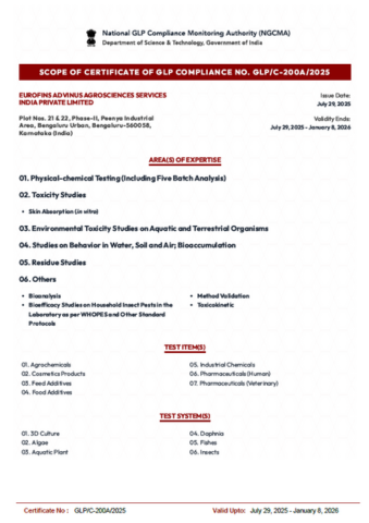 Eurofins-Advinus-agrosciences-NGCMA-GLP-Certificate